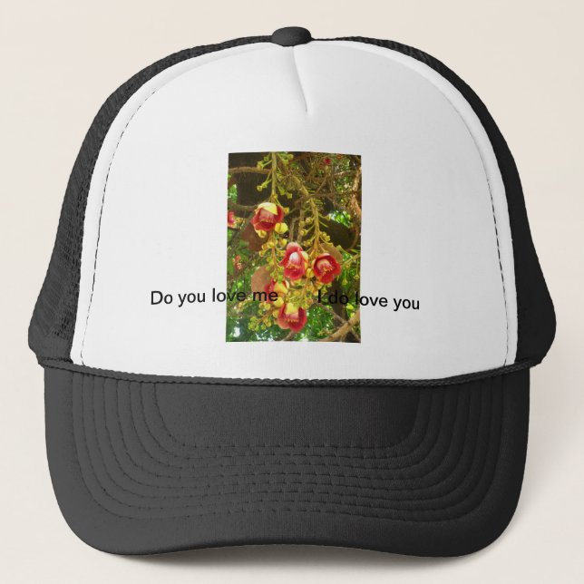 flower trucker hat (Front)