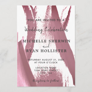 Flower Tulip Wedding Invitation Card