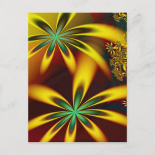 Flower Universal Fine Fractal Art Postcard
