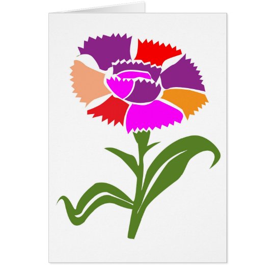 FLOWER : Unusual Colour Scheme Card