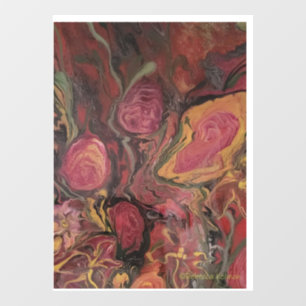 Flower Vase - Abstract Artwork Window Decal