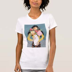 Flower Vase Girl T-Shirt