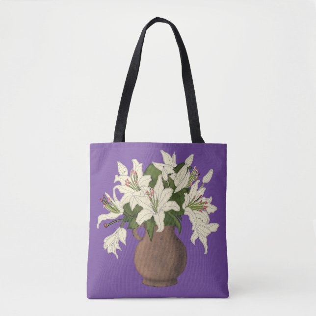 Flower vase tote bag (Front)