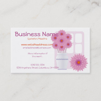 Flower Vase & Window Business Cards