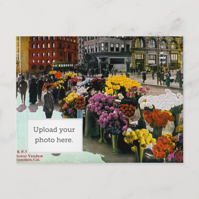 Flower Vendors Postcard (Front)