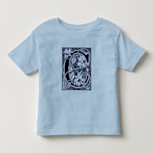 Flower Vine Letter 'C' - Shirt (Front)