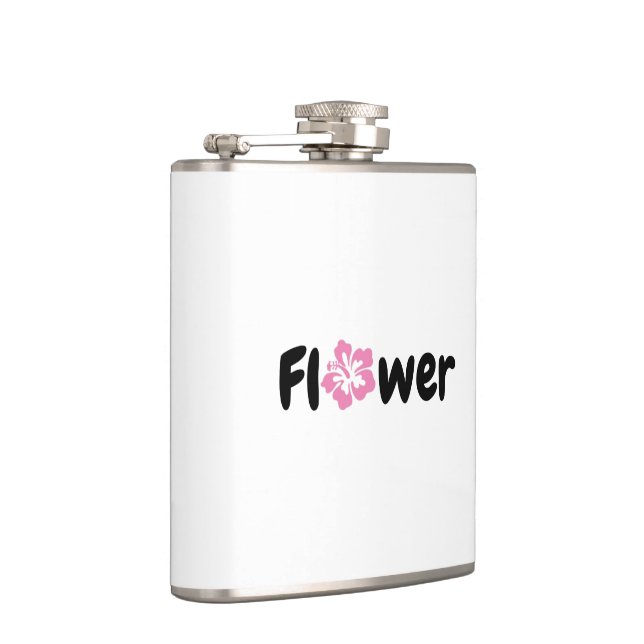 Flower Vinyl Wrapped Flask (Right)