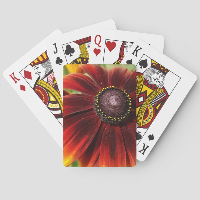 Flower Vivid colors Classic Playing Cards (Back)