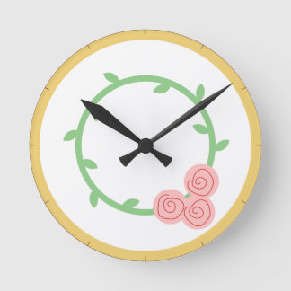 Flower Wall Clock