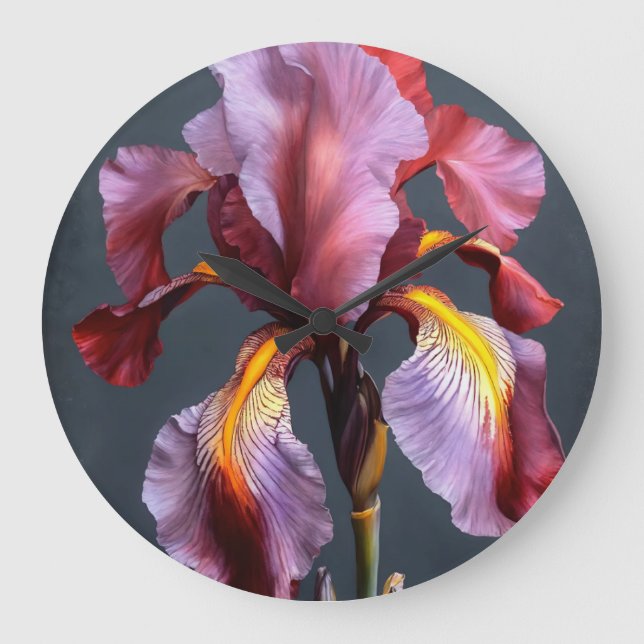 flower wall clock (Front)