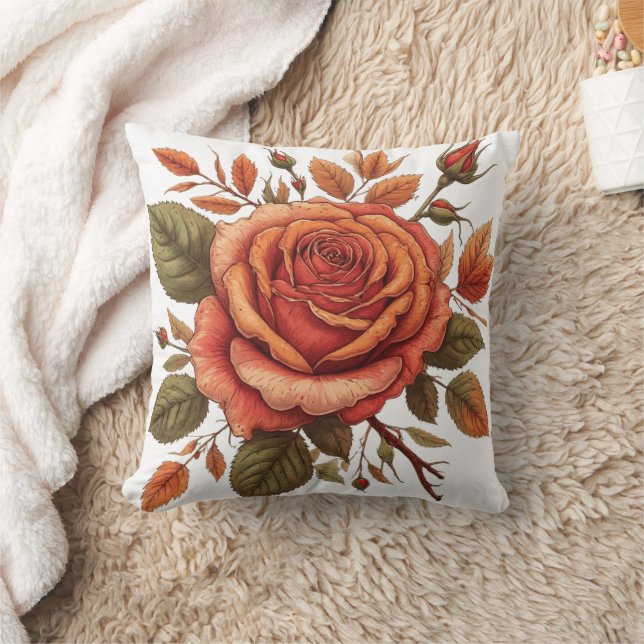flower Watercolor  Cushion (Blanket)