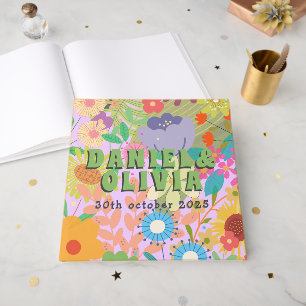 Flower Wedding Guest Book