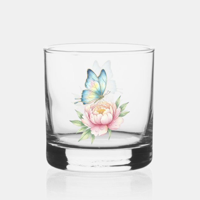 Flower Whiskey Glass (Front)