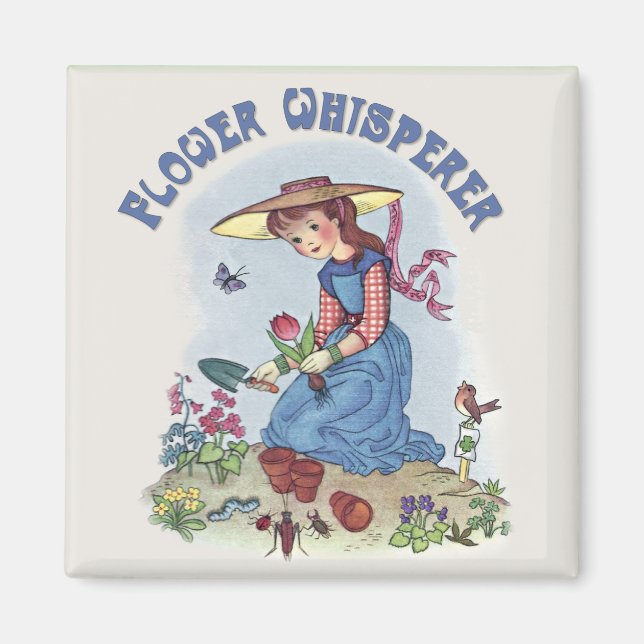 Flower Whisperer Magnet (Front)