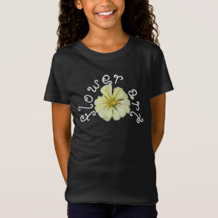 Flower White Art  T-Shirt