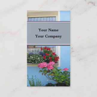 flower window business card template