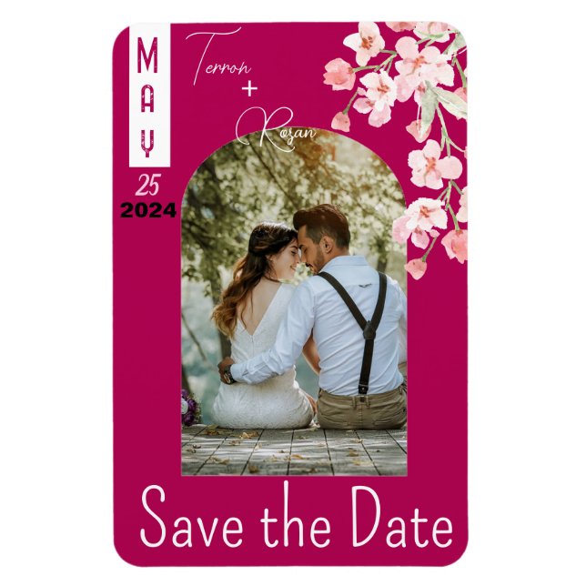 Flower wine  magnet (Vertical)