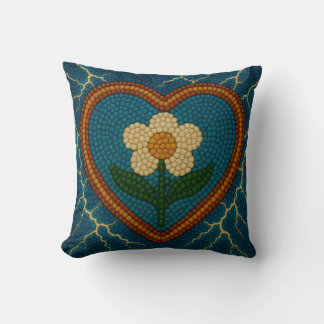 Flower with Beads and Thunder Cushion
