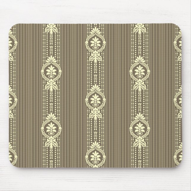 Flower with laurel wreath in sepia mouse mat (Front)