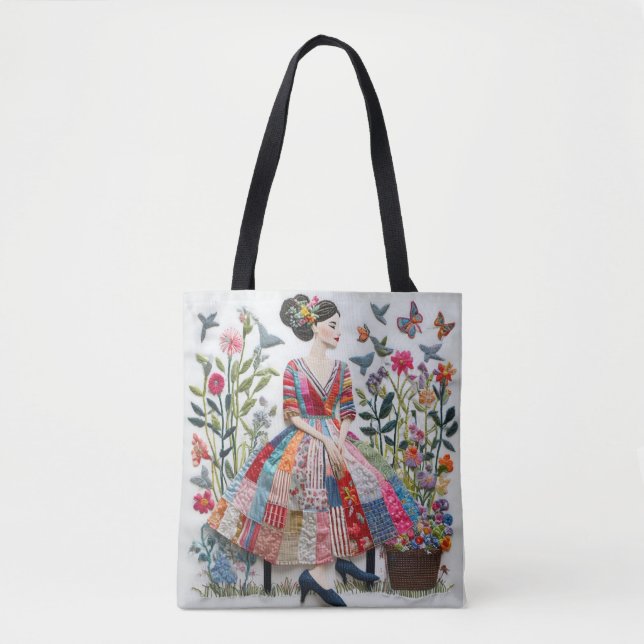 Flower Women Tote  Bag (Front)