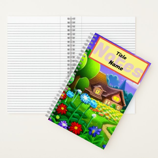 Flower World Spiral Notebook (Inside)