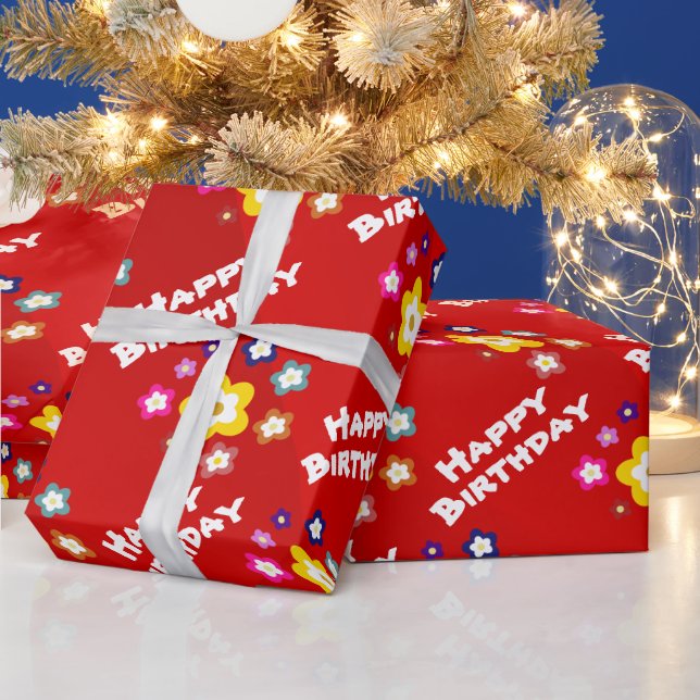 Flower Wrapping Paper (Holidays)