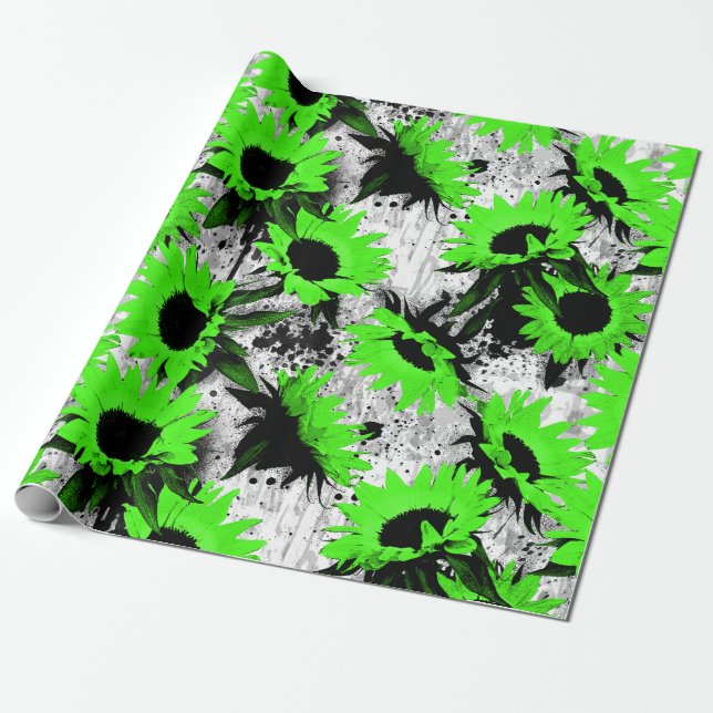 Flower Wrapping paper (Unrolled)