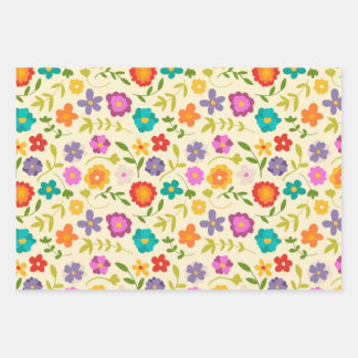 Flower Wrapping Paper Sheet