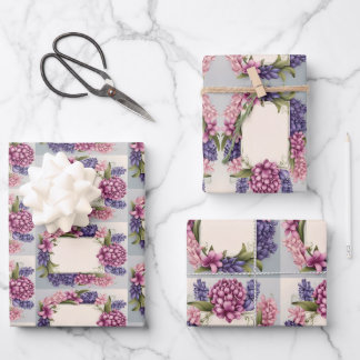 Flower Wrapping with space for your message Wrapping Paper Sheet