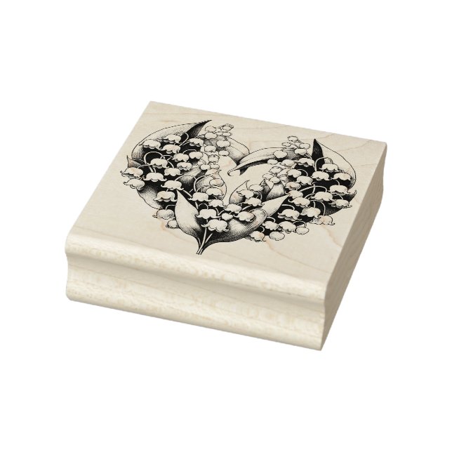 Flower Wreath Heart Spring Love Nature Gardener    Rubber Stamp (Stamp)