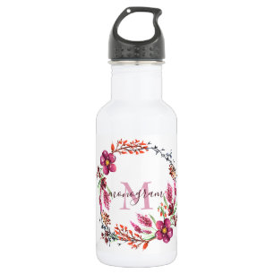 Flower Wreath with Twigs 532 Ml Water Bottle