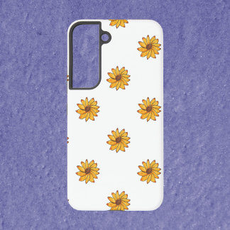 Flower Yellow Marker Ink Pattern Samsung Galaxy Case