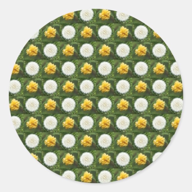 Flowercarpet Classic Round Sticker (Front)