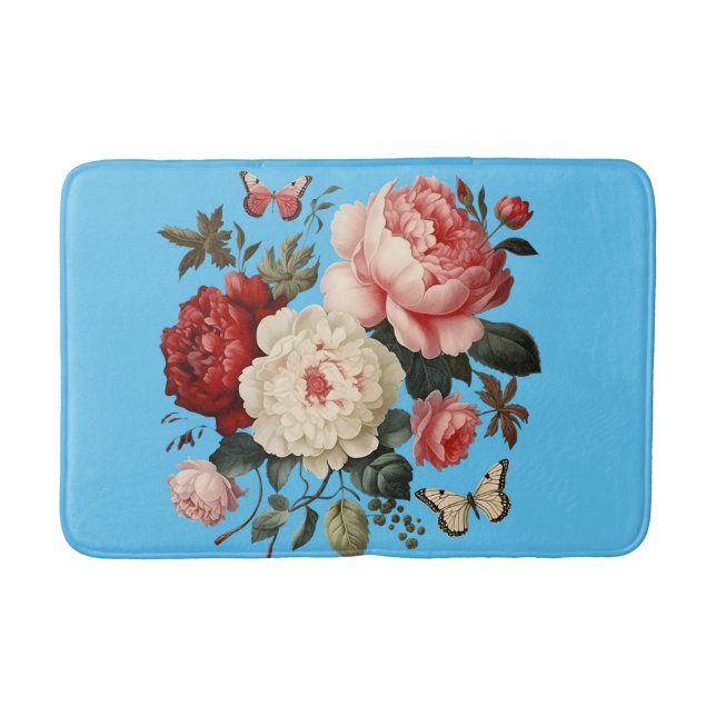 flowered bath mat (Front)