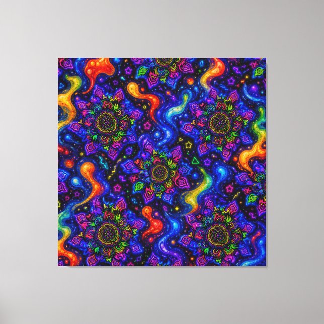 Flowered Canvas Print (Front)