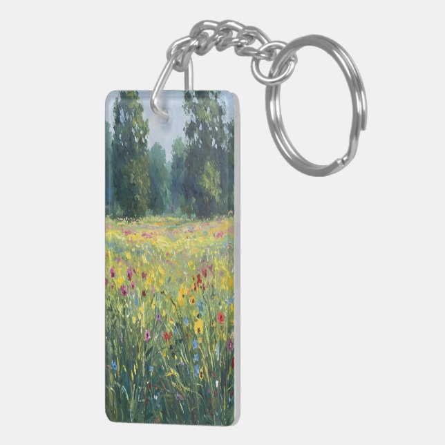 Flowered field key ring (Back Right)