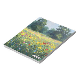 Flowered field notepad
