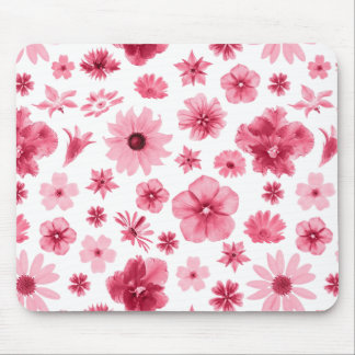 flowered mouse carpet mat