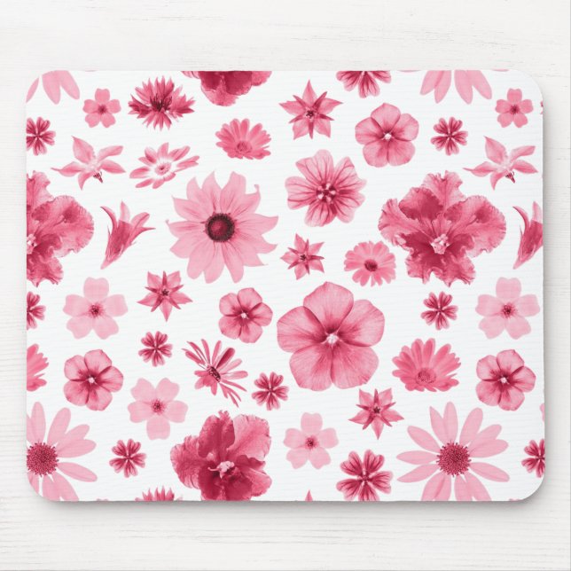 flowered mouse carpet mouse mat (Front)