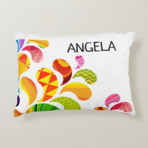 Flowered Personalized Flower Pillow