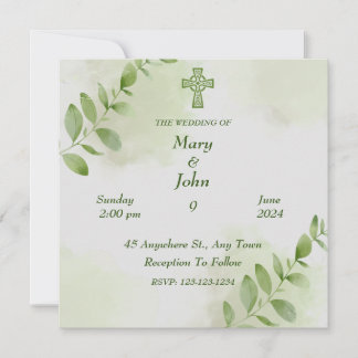 Flowered Wedding Invitation