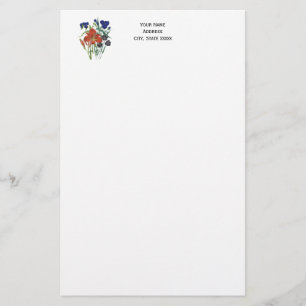 FlowereFlowers - NavyBlue - TRANS - Fl8878 - 024 Stationery
