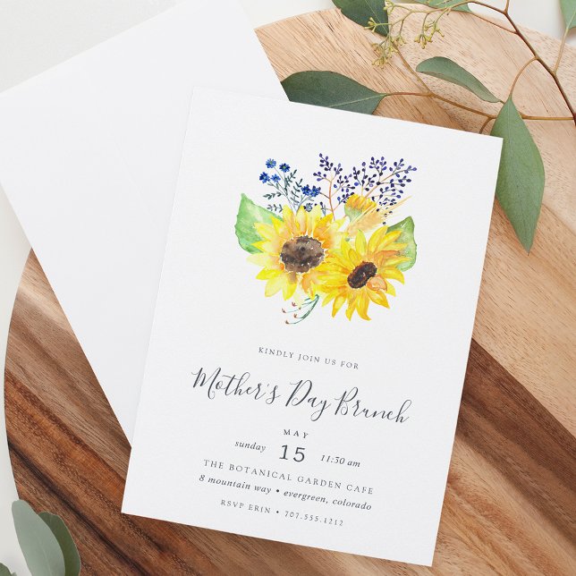 Flowerfields Bouquet Mothers Day Brunch Invitation (Creator Uploaded)