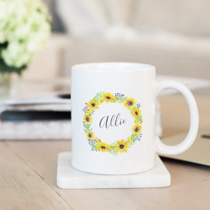 Flowerfields Personalised Coffee Mug