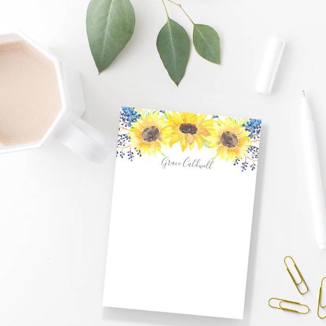 Flowerfields Personalised Post-it Notes (Creator Uploaded)