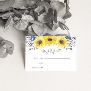 Flowerfields Song Request Card