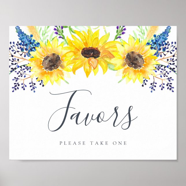 Flowerfields Wedding Favour Sign (Front)