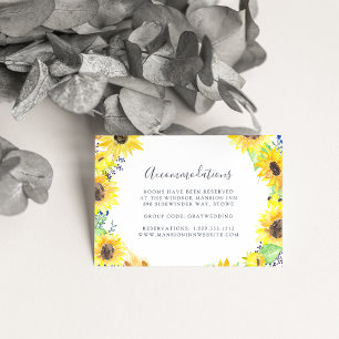 Flowerfields Wedding Hotel Accommodation Cards