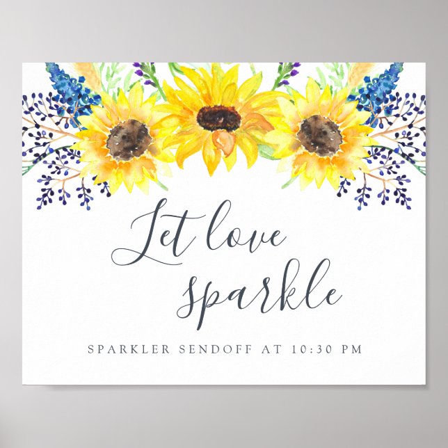 Flowerfields Wedding Sparkler Sendoff Sign (Front)