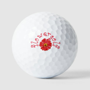 Flowergolf Golf Balls RED FLOWER
